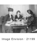#21199 Stock Photography Of Alice Paul Pauline Floyd And Mrs Lawrence Lewis Holding A Conference