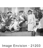 #21203 Stock Photography of Alice Paul and Doris Stevens With Other Suffragists in a Car in a Parade by JVPD