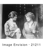 #21211 Stock Photography Of Alice Stokes Paul Chatting With Mrs Pethick-Laurence In 1920