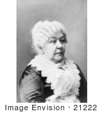 #21222 Stock Photography Of Elizabeth Cady Stanton With White Hair