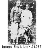 #21267 Stock Photography Of John Joseph Pershing With His Family