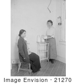 #21270 Stock Photography Of Margaret Sanger Founder Of Planned Parenthood With A Woman In An Exam Room