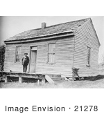 #21278 Stock Photography Of A Man On The Porch Of Mark Twain’S Birthplace