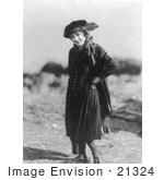 #21324 Stock Photography Of Gladys Louise Smith Known As Mary Pickford Standing With A Hand On Her Hip