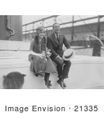 #21335 Stock Photography Of Gladys Louise Smith Known As Mary Pickford Sitting And Laughing With Douglas Fairbanks