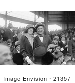 #21357 Stock Photography Of Will Rogers Standing With Mrs Ed Mclean