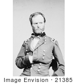 #21385 Historical Stock Photography Of William T Sherman One Hand Inside His Jacket