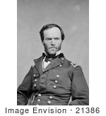 #21386 Historical Stock Photography Of William T Sherman In Uniform