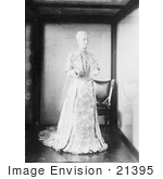 #21395 Stock Photography Of The Inaugural Dress Of Ida Saxton Mckinley First Lady And Wife Of William Mckinley
