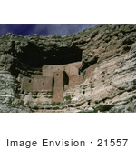 #21557 Stock Photography Of Montezuma Castle National Monument Cliff Dwelling In Arizona