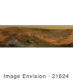 #21624 Stock Photography Of A True Color Of Cape Verde Cabo Frio And Duck Bay In Victoria Crater On Mars