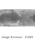 #21625 Stock Photography Of A Global Map Of Saturns Moon Iapetus Or Japetus In January 2008