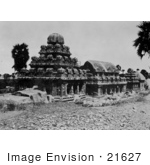 #21627 Stock Photography Of The Shore Temple Of The 7 Pagodas Bay Of Bengal Mamallapuram Tamil Nadu India
