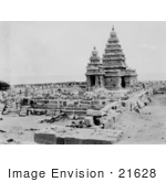 #21628 Stock Photography Of The Shore Temple One Of The Seven Pagodas On The Bay Of Bengal Mamallapuram Tamil Nadu India