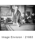 #21663 Stock Photography Of C Demarest Playing Pool