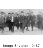 #2167 President Coolidge Walking With Members Of The Fine Arts Commission