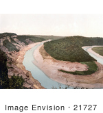 #21727 Historical Stock Photography Of The Tidenham Bend Stream And Cliffs In Chepstow Wales England