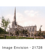 #21728 Historical Stock Photography Of The Angelican St Mary Redcliffe Church In Bristol England