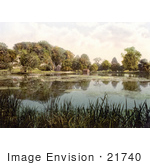 #21740 Historical Stock Photography Of The Lodge On Swanbourne Lake On The Grounds Of The Arundel Castle West Sussex England