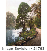 #21763 Historical Stock Photography Of A Dirt Road Along The River Croal In Bolton Greater Manchester England