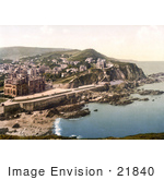#21840 Historical Stock Photography Of Coastal Hotels And Town Of Ilfracombe In Devon England