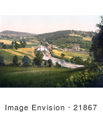 #21867 Historical Stock Photography Of The Kerne Bridge Spanning The B4229 Road Over The River Wye From Goodrich To Walford In Herefordshire England