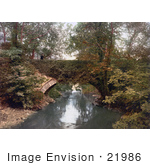 #21986 Stock Photography Of A Bridge Over The Sulby River In Ramsey Isle Of Man England