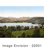 #22001 Stock Photography Of The Lake And Langdale Pikes In The Great Langdale Valley In Windermere Cumbria Lake District England