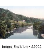 #22002 Stock Photography Of The Youth Hostel And Church In Welsh Bicknor Herefordshire England Uk