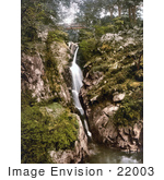 #22003 Stock Photography Of A Bridge Over The Aira Force Waterfall Ullswater Lake District England United Kingdom