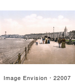 #22007 Stock Photography Of People Leisurely Strolling The Promenade In Morecambe Lancashire England United Kingdom