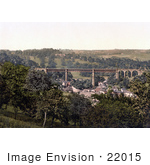 #22015 Stock Photography Of The Lydbrook Viaduct Forest Of Dean Gloucestershire England Uk
