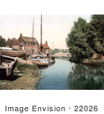 #22026 Stock Photography Of Boats At The Staithe Wharf On The River Thurne In Potter Heigham Norfolk England