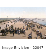#22047 Stock Photography Of The Busy Promenade And Beach At Southsea Portsmouth Hampshire England Uk
