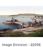#22058 Stock Photography Of The Pier And Drake’S Island In Plymouth Dorset England Uk