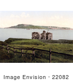 #22082 Stock Photography Of The Sandsfoot Castle Ruins On The Isle Of Portland In Dorset England