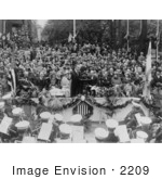 #2209 Calvin Coolidge Speaking At Cornerstone Laying At The Jewish Community Center