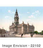 #22102 Stock Photography Of The Portsmouth Guildhall Or Town Hall In Portsmouth Hampshire England