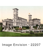#22207 Historical Stock Photography Of The Osborne House In East Cowes Isle Of Wight England Uk