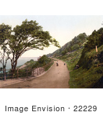 #22229 Historical Stock Photography Of People Strolling On The Kewstoke Road Over The Bristol Channel In Weston-Super-Mare North Somerset England Uk