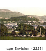 #22231 Historical Stock Photography Of The Village Of Settle Craven North Yorkshire England Uk