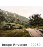 #22232 Historical Stock Photography Of The Landslip Undercliff Isle Of Wight England Uk