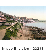 #22238 Historical Stock Photography Of The Promenade And Bay Of Ventnor Isle Of Wight England Uk