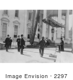 #2297 Coolidge Watching White House Repairs