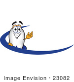 #23082 Clip Art Graphic Of A Dirigible Blimp Airship Cartoon Character Logo