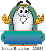 #23084 Clip Art Graphic Of A Dirigible Blimp Airship Cartoon Character Logo