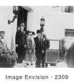 #2309 President and Mrs. Calvin Coolidge With Charles Lindbergh and His Mother by JVPD