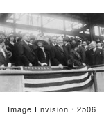 #2506 Herbert Hoover At A Baseball Game