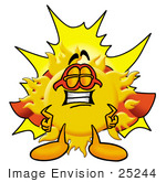 #25244 Clip Art Graphic Of A Yellow Sun Cartoon Character Dressed As A Super Hero