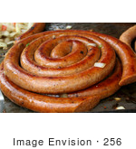 #256 Picture Of A Polish Sausage Cooking On A Grill